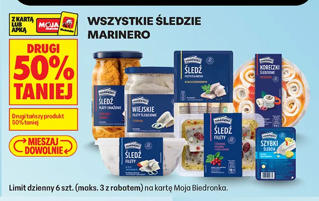 Szybki śledzik Marinero w sosie śmietankowym promocja w Biedronka