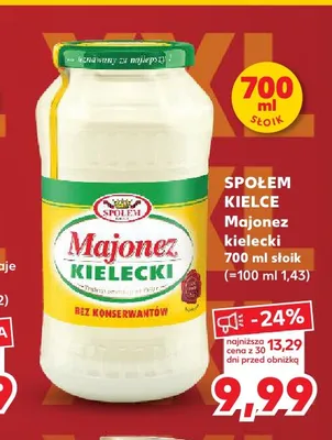 Majonez Kielecki Społem Kielce promocja w Kaufland