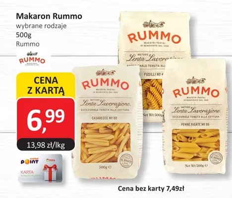 Makaron Rummo promocja w Market Point