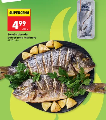 Świeża dorada patroszona Marinero promocja w Biedronka