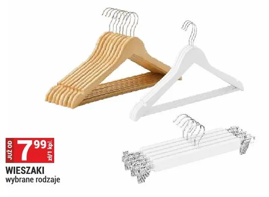 Wieszaki promocja w Merkury Market
