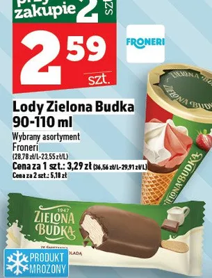 Lody Zielona Budka promocja w TOPAZ