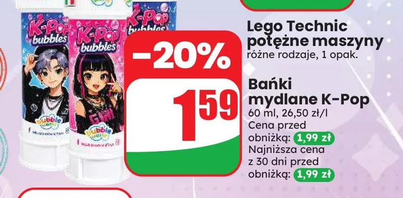Bańki mydlane K-Pop promocja w Dino