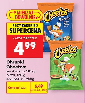 Chrupki Cheetos ser-keczup promocja w Biedronka