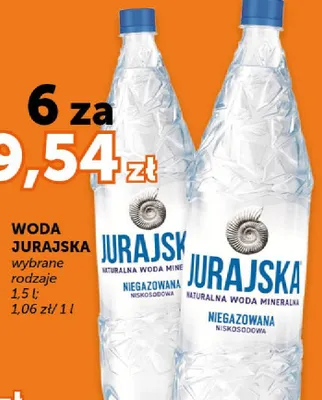 Woda mineralna niegazowana wybrane rodzaje promocja w Euro Sklep