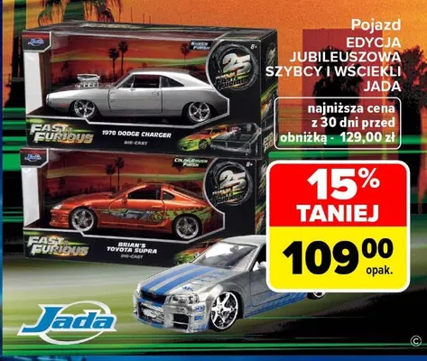 Pojazd edycja jubileuszowa Szybcy i Wściekli Jada promocja w Carrefour