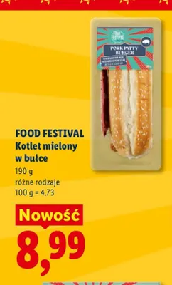 Kotlet mielony w bułce Food Festival promocja w Lidl