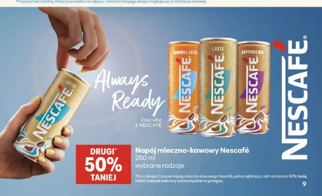 Napój mleczno-kawowy Nescafé Caramel Latte promocja w Delikatesy Centrum
