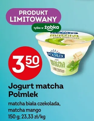 Jogurt matcha promocja w Żabka