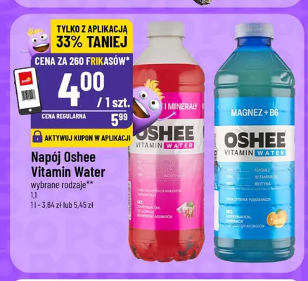 Napój Oshee Vitamin Water Witaminy i Minerały promocja w POLOmarket