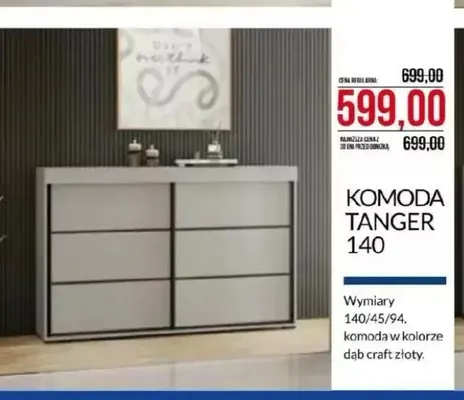 Komoda Tanger 140 promocja w Abra Meble