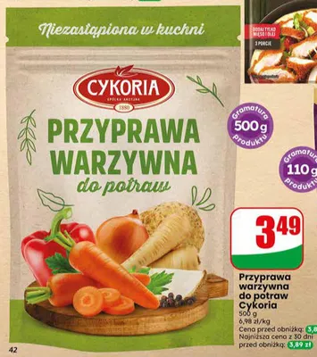 Przyprawa warzywna do potraw Cykoria promocja w Dino