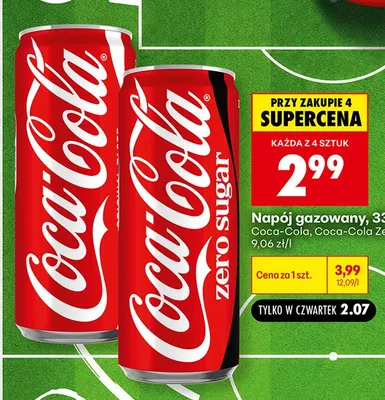 Napój gazowany Coca-Cola promocja w Biedronka