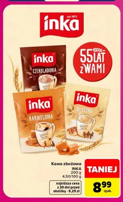 Kawa rozpuszczalna zbożowa Inka karmelowa promocja w Carrefour