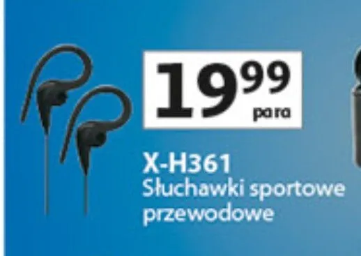 Słuchawki sportowe przewodowe promocja w Auchan
