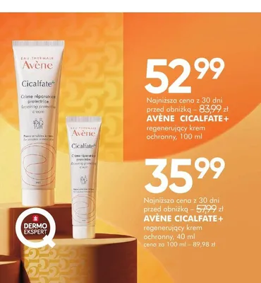 Krem ochronny regenerujący Avène Cicalfate+ promocja w Super-Pharm