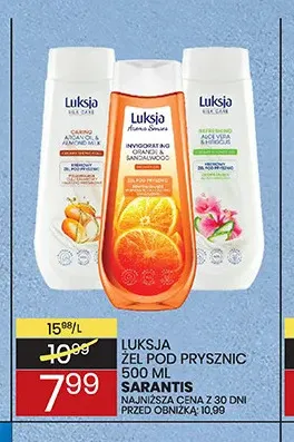 Żel pod prysznic Luksja promocja w Wafelek
