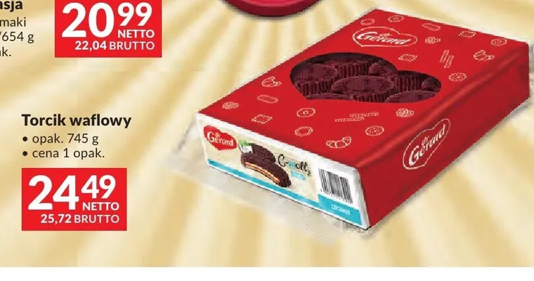 Torcik waflowy Dr Gerard promocja w Makro