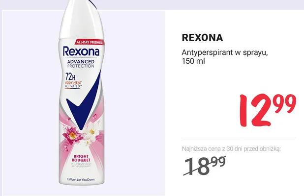 Antyperspirant w sprayu promocja w Rossmann