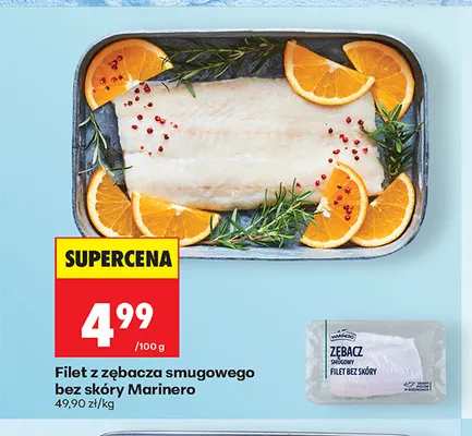 Filet z zębacza smugowego bez skóry Marinero promocja w Biedronka