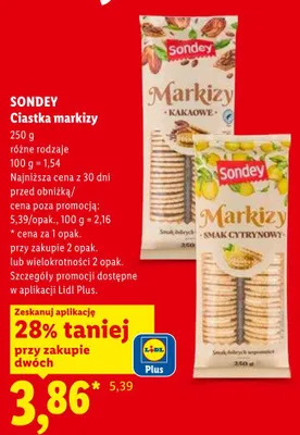 Ciastka markizy Sondey promocja w Lidl