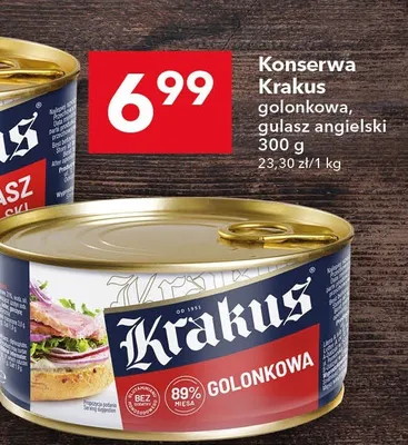 Konserwa Krakus golonkowa promocja w LEWIATAN