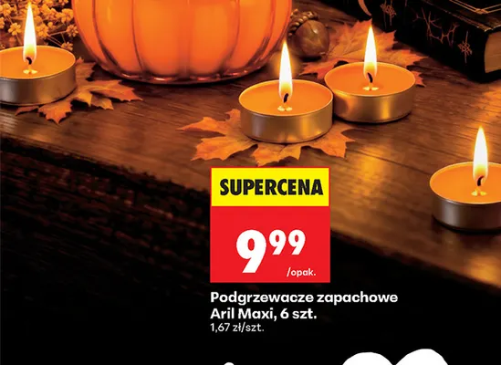 Podgrzewacze zapachowe Aril Maxi promocja w Biedronka