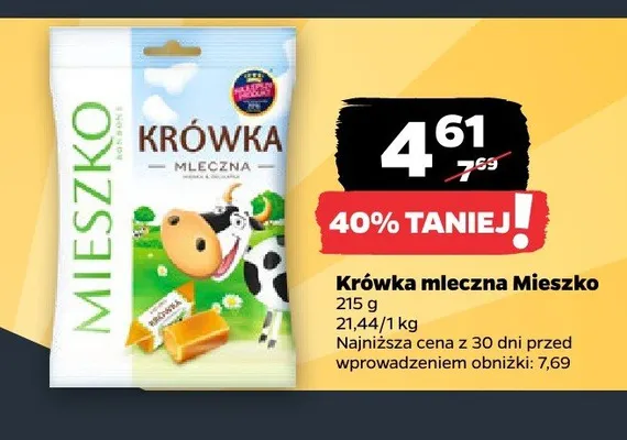 Krówka mleczna Mieszko promocja w Netto