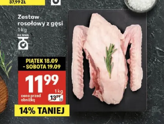 Zestaw rosołowy z gęsi promocja w Delikatesy Centrum