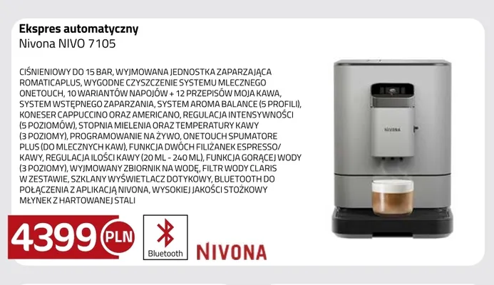 Ekspres automatyczny Nivona Nivo 7105 promocja w kakto.pl