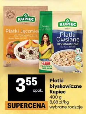 Płatki błyskawiczne Kupiec promocja w Delikatesy Centrum