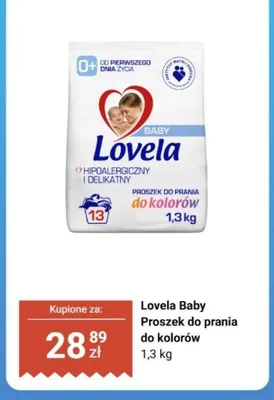 Proszek do prania Lovela Baby do kolorów promocja w Biedronka