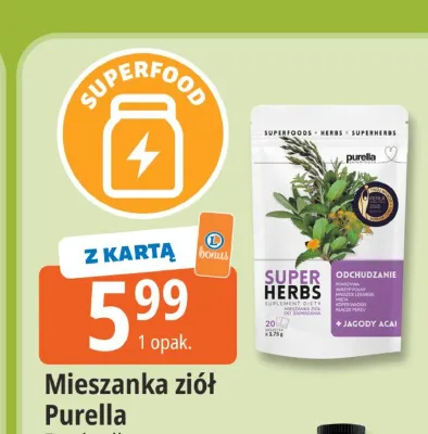 Mieszanka ziół Purella Super Herbs Odchudzanie promocja w Leclerc