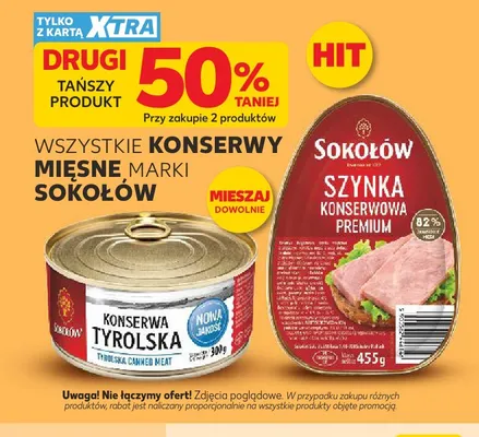Szynka konserwowa Premium Sokołów promocja w Kaufland