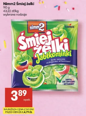 Nimm2 Śmiej żelki Jabłkominki promocja w Delikatesy Centrum
