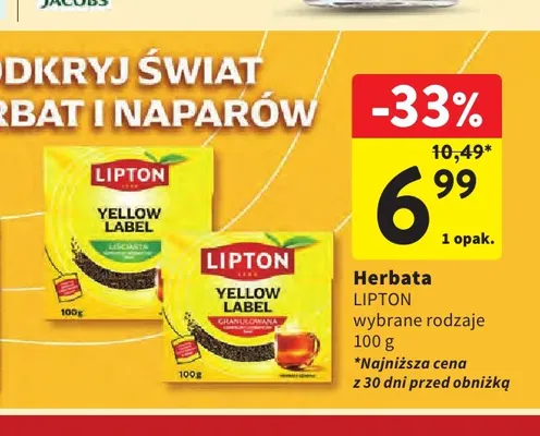 Herbata Lipton promocja w Intermarche
