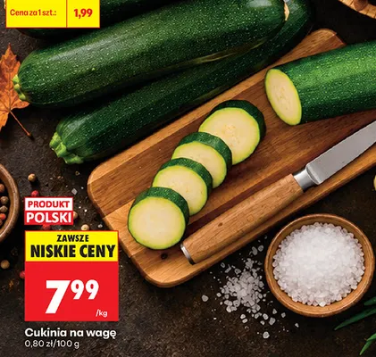 Cukinia na wagę promocja w Biedronka