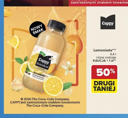 Lemoniada Cappy Botanical promocja w Carrefour