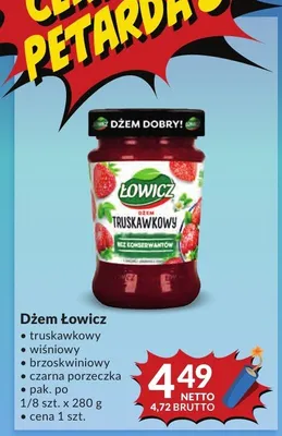 Dżem z czarnej porzeczki Łowicz promocja w Makro