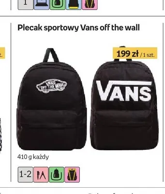 Plecak sportowy Vans off the wall promocja w Empik