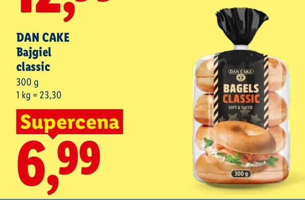 Bajgiel classic Dan Cake promocja w Lidl