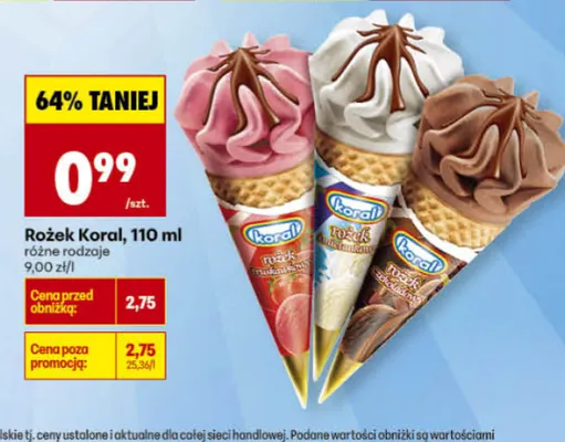 Rożek śmietankowy promocja w Biedronka