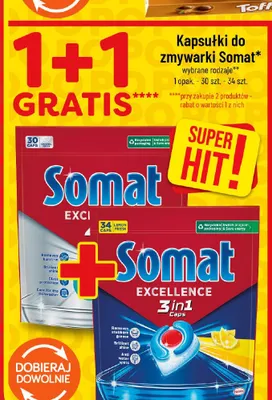 Kapsułki do zmywarki Somat promocja w POLOmarket