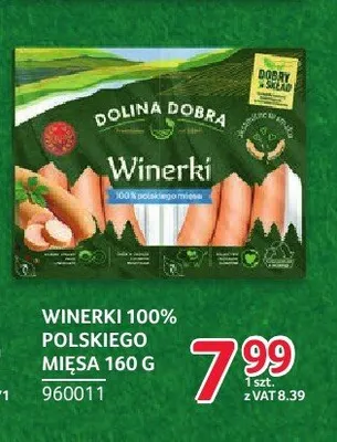 Winerki 100% polskiego mięsa Dolina Dobra promocja w Selgros
