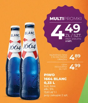 Piwo 1664 Blanc promocja w Duży Ben