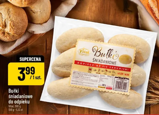 Bułki śniadaniowe do odpiekui promocja w POLOmarket