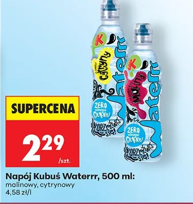Napój Waterrr cytrynowy promocja w Biedronka