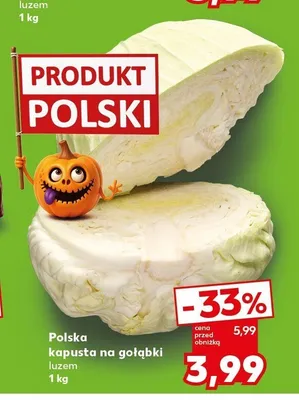 Kapusta na gołąbki polska luzem promocja w Kaufland