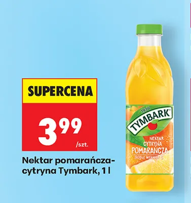 Nektar pomarańcza-cytryna Tymbark promocja w Biedronka