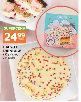 Ciasto Rainbow Vatsak promocja w Stokrotka